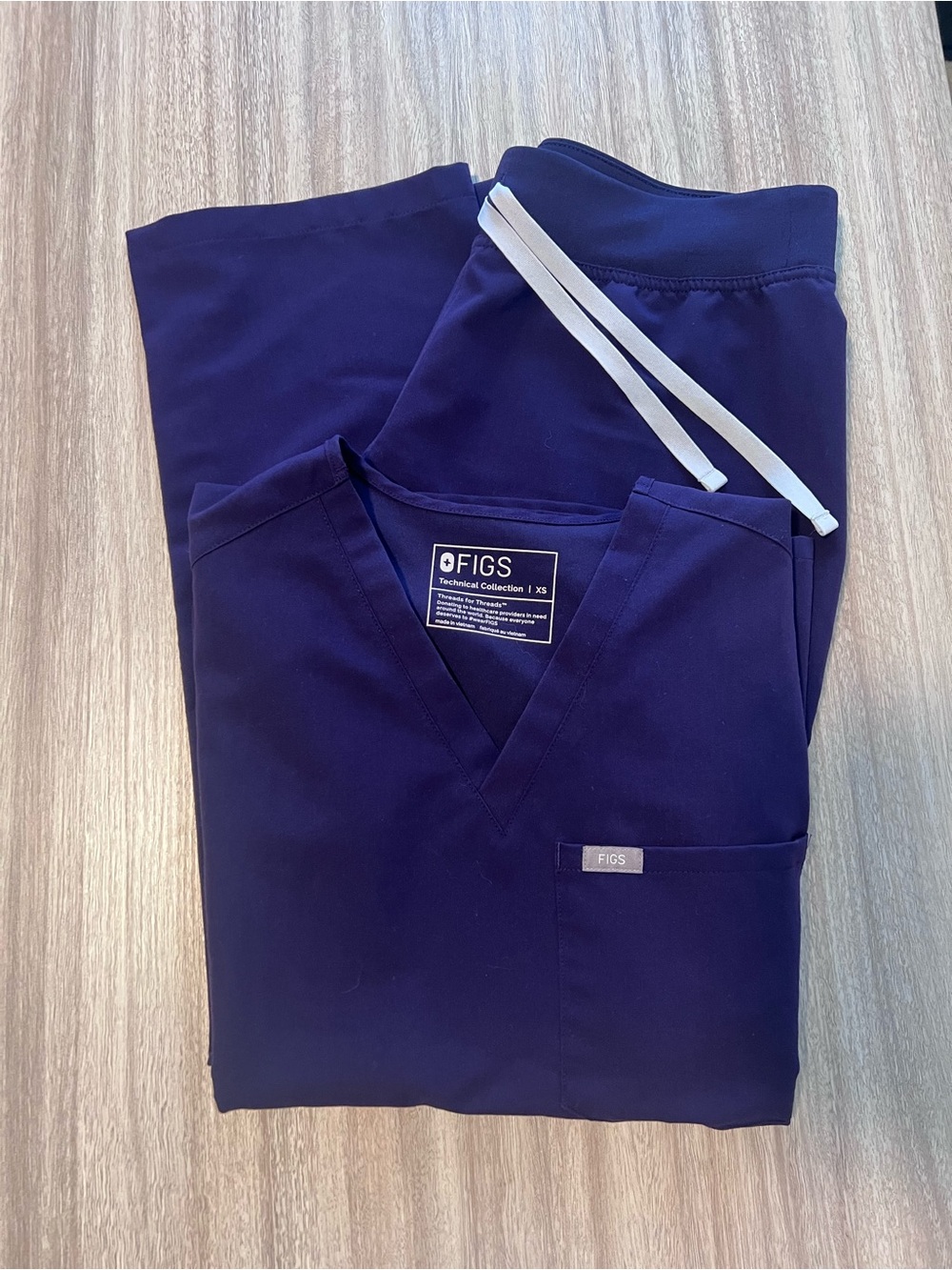 Figs Original Livingston Scrub Set in Purple Jam